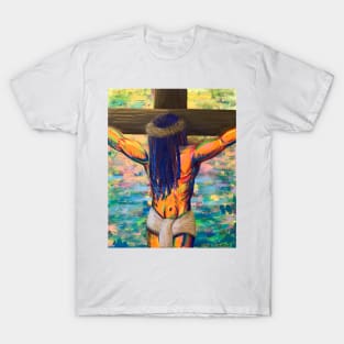 Jesus Christ Colorful Painting T-Shirt